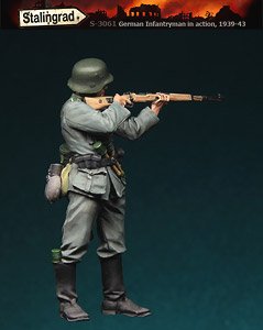German Infantryman In Action, 1939-43(1) (Plastic model)