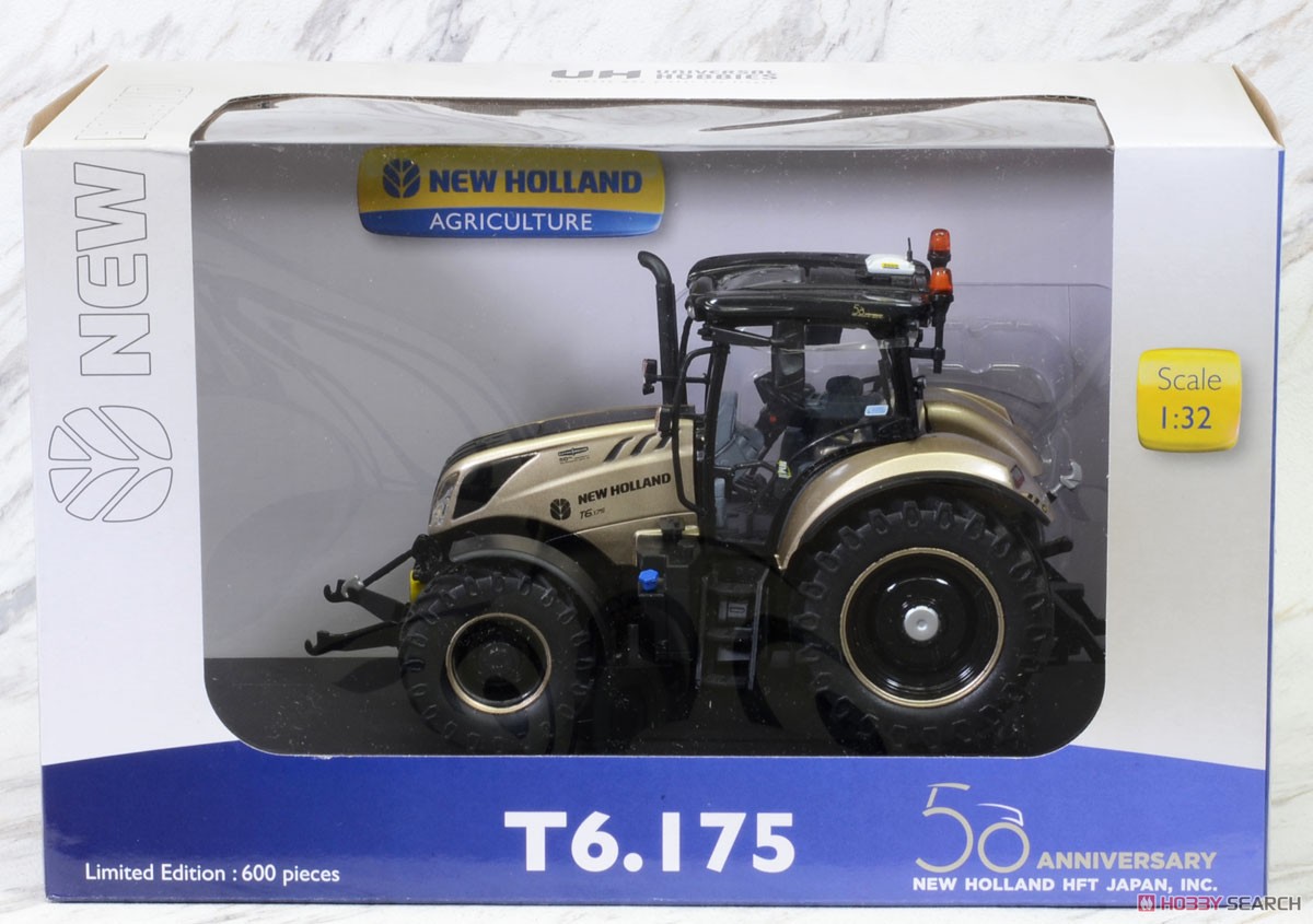 50th Anniversary New Holland T6.175 Gold Version HFT Japan Inc. (Diecast Car) Package1