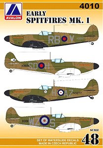 Early Spitfires Mk.I (Decal)