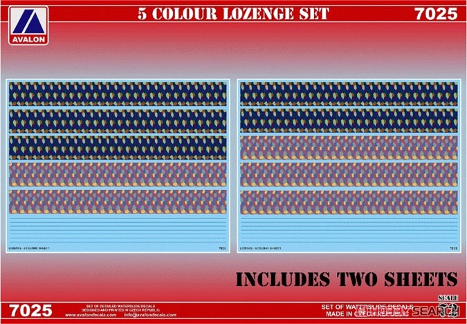5 Color Lozenge Set (Decal) Other picture1