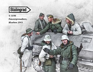 Panzergrenadiere, Kharkov 1943 Big Set (Set of 6) (Plastic model)
