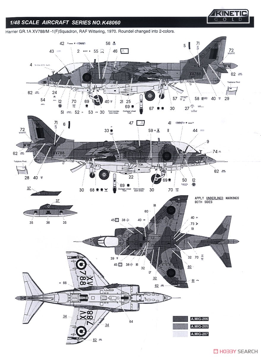 Harrier GR1/GR3 (Plastic model) Color3
