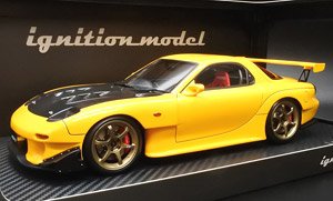 MAZDA RX-7 (FD3S) Yellow (ミニカー)