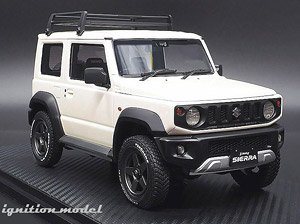 SUZUKI Jimny SIERRA JC (JB74W) Pure White Pearl Lift Up (ミニカー)