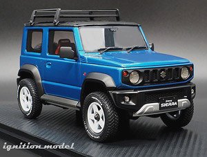 Suzuki Jimny Sierra JC (JB74W) Brisk Blue Metallic / Black Lift Up (Diecast Car)