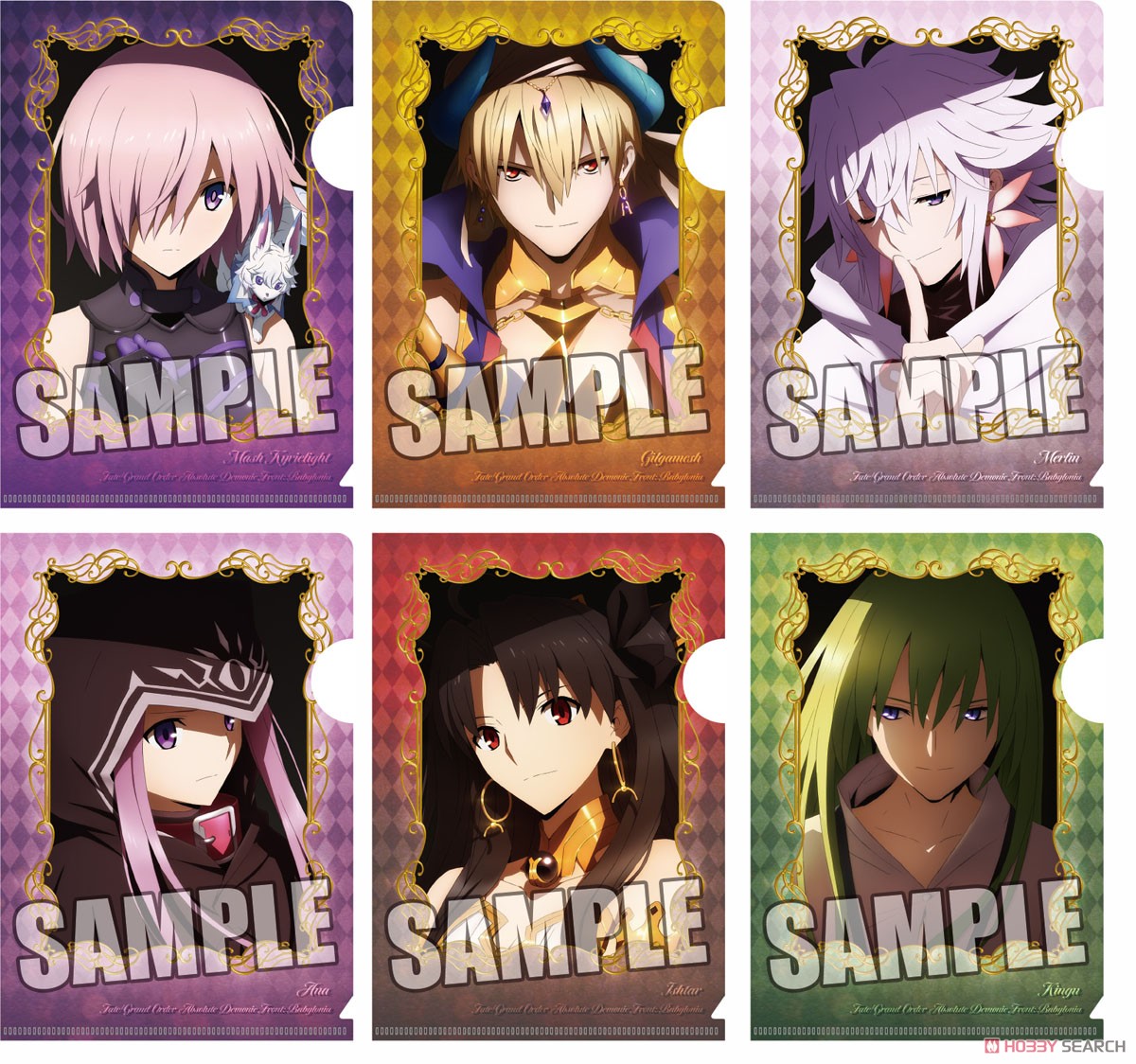 Fate/Grand Order - Absolute Demon Battlefront: Babylonia Trading Mini Clear File w/Postcard (Set of 6) (Anime Toy) Other picture1