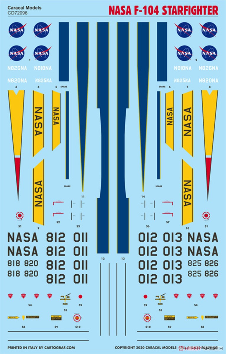NASA F-104 Starfighter (Decal) Item picture1