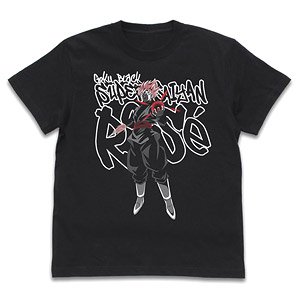 ドラゴンボール超 ゴクウブラック (超サイヤ人ロゼ) Tシャツ BLACK XL (キャラクターグッズ)