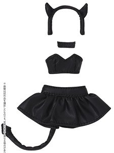 Little Devil Costume Set (Leather Black) (Fashion Doll)