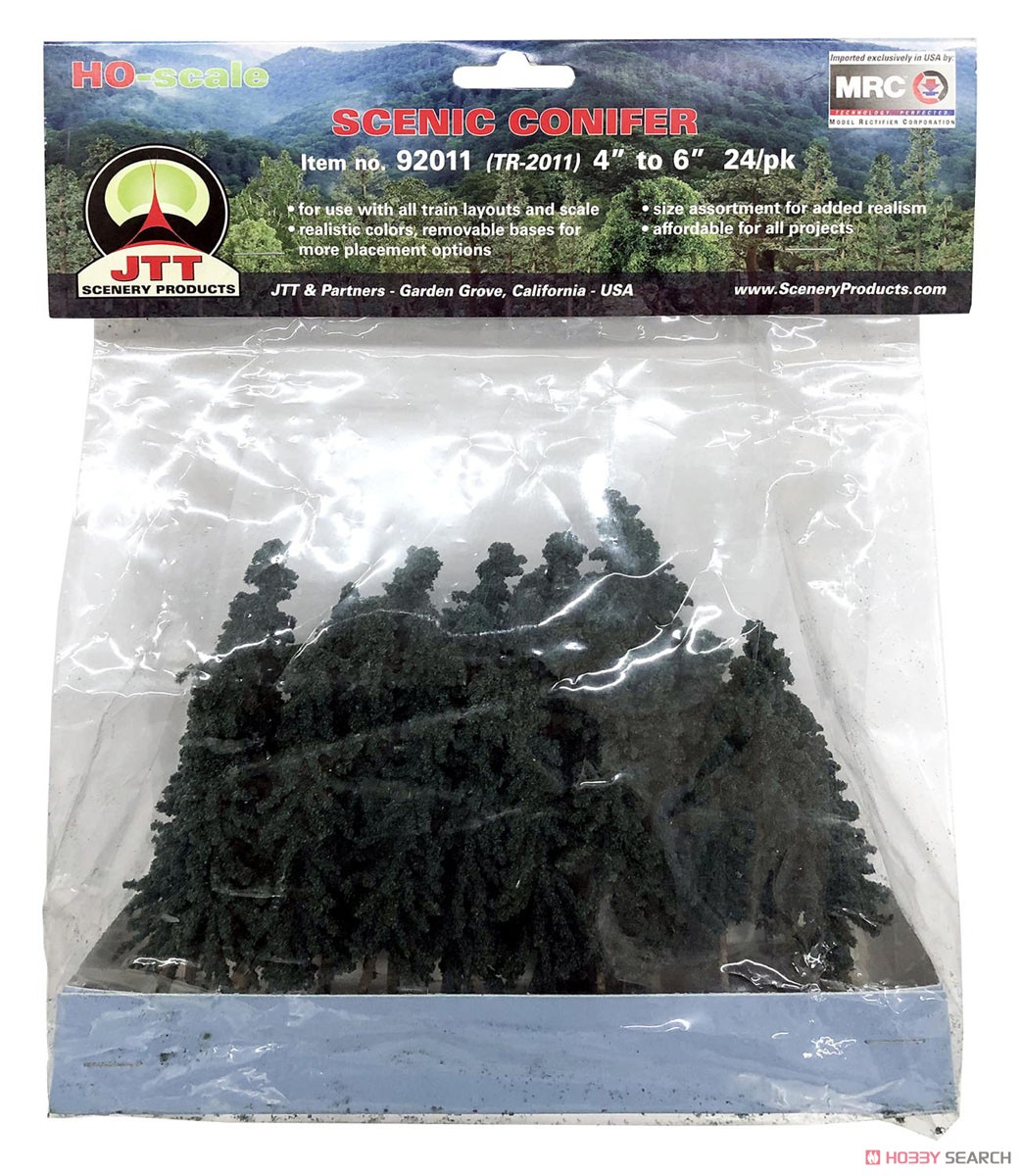 92011 (HO) HO Scale Scenic Conifer (24 Pieces) (Model Train) Item picture1