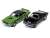 1965 Ford Mustang (Black) + 1971 Dodge Challenger R/T (Green) (2 Cars Set) (Diecast Car) Item picture1