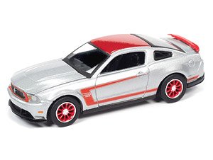 2012 フォード マスタング Boss 302 (シルバー/レッド) (ミニカー)