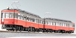 16番(HO) 箱根登山鉄道 モハ1 (片運 103+107) 標準色 2輌セット 完成品 (2両セット) (塗装済み完成品) (鉄道模型)