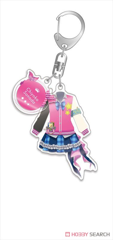 The Idolm@ster Shiny Colors Costume Acrylic Key Ring Chiyoko Sonoda Brave Hero Jersey Ver. (Anime Toy) Item picture1