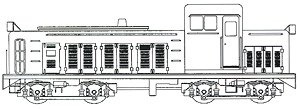(HOj) HO1067 Nippon Sharyo DD502 (Unassembled Kit) (Model Train)