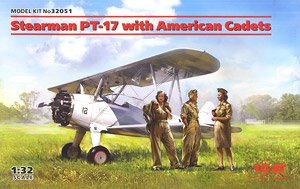 Stearman PT-17 with American Cadets (Plastic model)