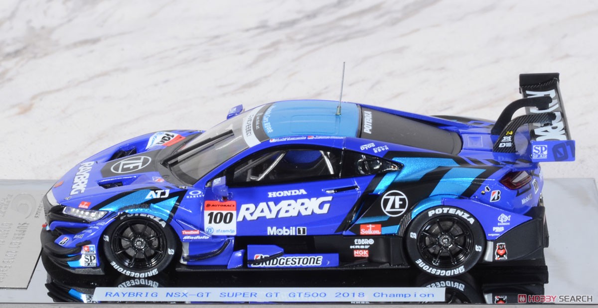 RAYBRIG NSX-GT SUPER GT GT500 2018 Champion Car No.100 (ミニカー) 商品画像5