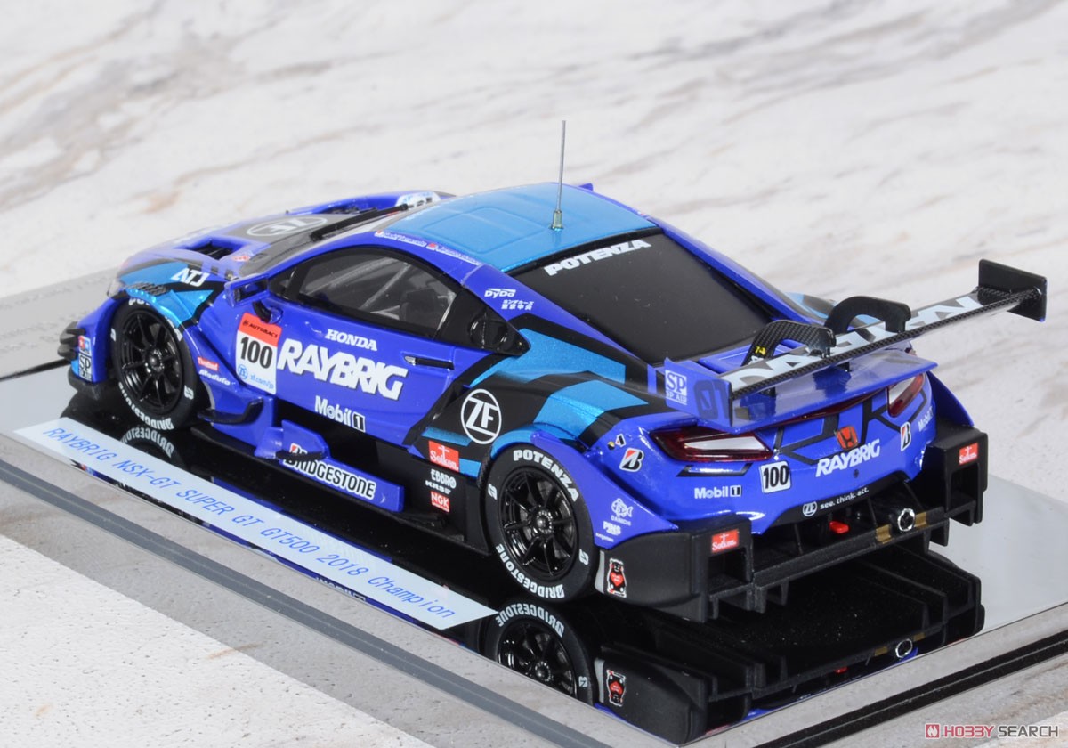 RAYBRIG NSX-GT SUPER GT GT500 2018 Champion Car No.100 (ミニカー) 商品画像6