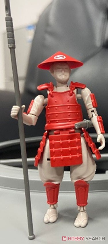 Samurai Infantry Sanshiro `Common Foot Soldier` (Red) (Set of 2) (Plastic model) Item picture1