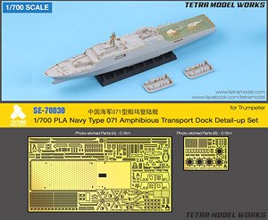 Detail-up Set for PLA Navy Type 071 (for Trumpeter) (Plastic model)