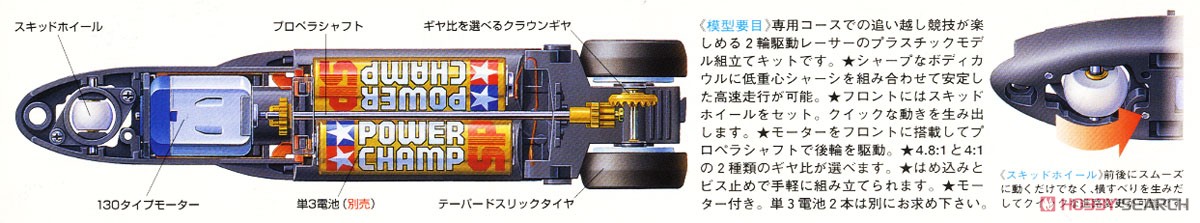 ダンガンレーサー グリッドキング (ボディ色：白) (ミニ四駆) その他の画像2