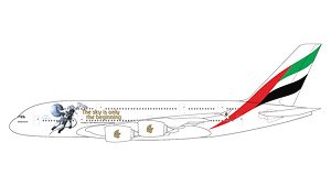 A380 エミレーツ UAE in Space livery A6-EEH (完成品飛行機)