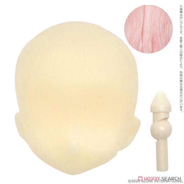 Head for Picconeemo D (White) (Hair Color / Pastel Pink) (Fashion Doll) 商品画像1