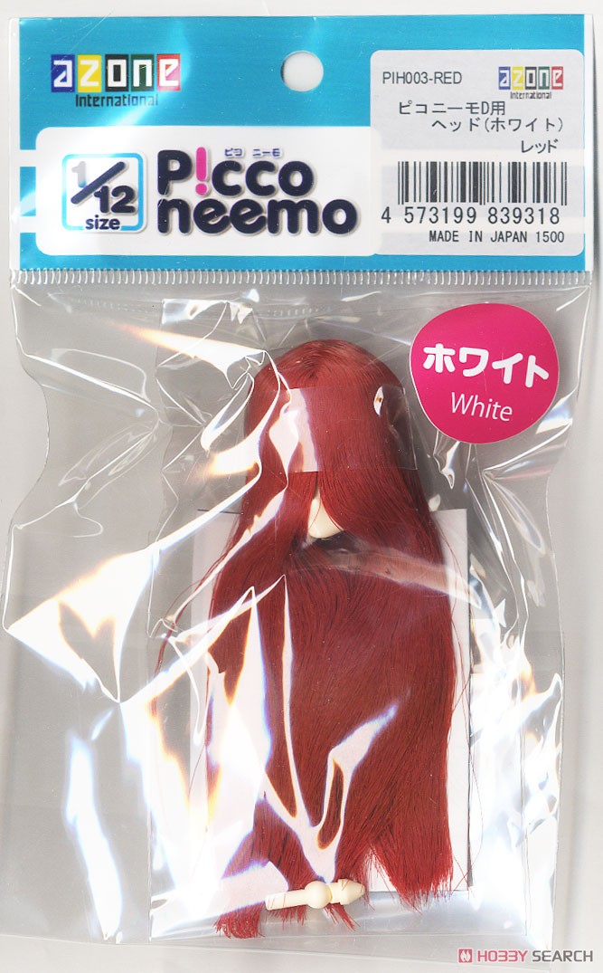 Head for Picconeemo D (White) (Hair Color / Red) (Fashion Doll) 商品画像3