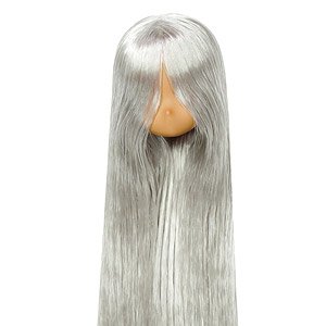 Head for Pureneemo (Tan) (Hair Color / Silver) (Fashion Doll)