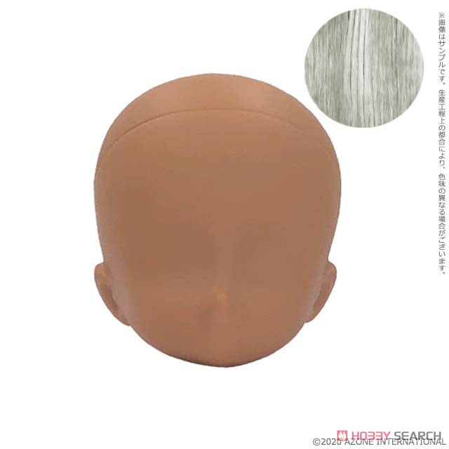 Head for Pureneemo (Tan) (Hair Color / Silver) (Fashion Doll) 商品画像1