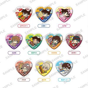 Detective Conan Heart Style Can Badge Collection American Diner (Set of 10) (Anime Toy)