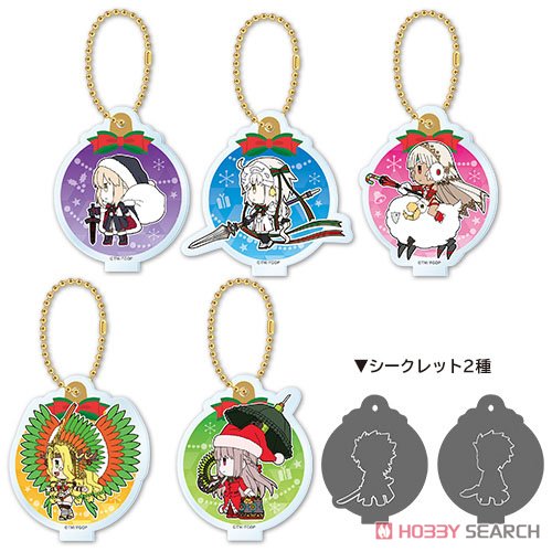 Fate/Grand Order Puchi Servant! Battle Ornament Style Acrylic Key Ring (Set of 6) (Anime Toy) 商品画像1