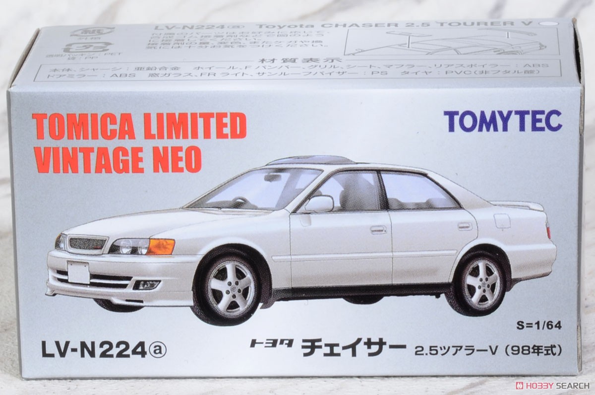 TLV-N224a Toyota Chaser Tourer V (White) (Diecast Car) Package1