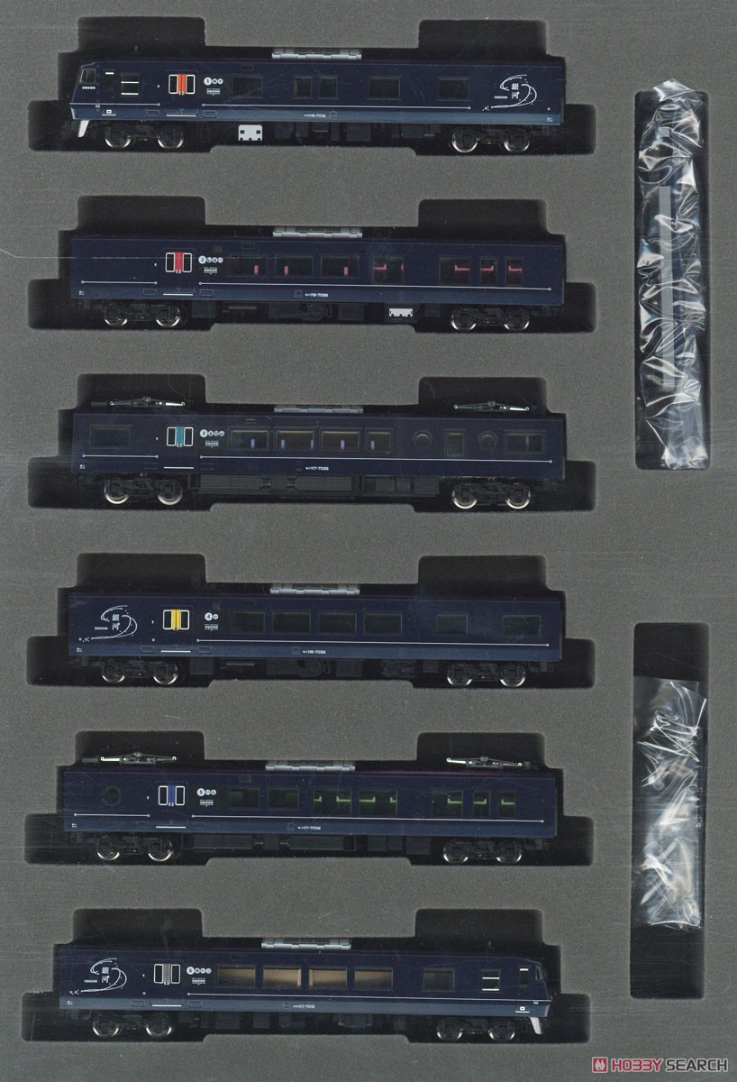 JR 117-7000系 電車 (WEST EXPRESS 銀河) セット (6両セット) (鉄道模型) 商品画像1