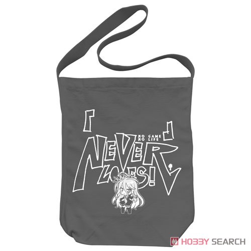 No Game No Life Shiro`s `[ ] (Blank) Never Loses` Shoulder Tote Medium Gray (Anime Toy) Item picture1
