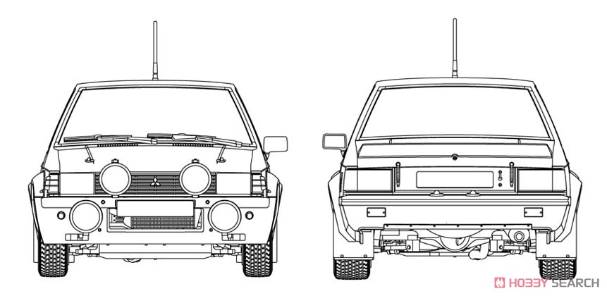 三菱 ランサー EX 2000 ターボ `1982年 1000湖ラリー ` (プラモデル) その他の画像3