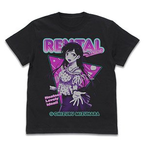 Rent-A-Girlfriend Chizuru T-Shirt Black S (Anime Toy)