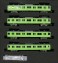 J.R. Series 103 (Kansai Type, Yellow Green, NS407 Formation, Gray Bogie) Four Car Formation Set (w/Motor) (4-Car Set) (Pre-colored Completed) (Model Train) 商品画像8 Thumbnail