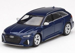 アウディ RS 6 アバント ナバラブルーメタリック (左ハンドル) (ミニカー)