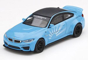 LB Works BMW M4 Baby Blue (LHD) (Diecast Car)