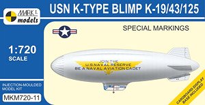 USN K-Type Blimp K-19/43/125 `Special Markings` (Plastic model)