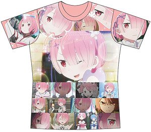 Re:ゼロから始める異世界生活 フルグラフィックTシャツ ラム Lサイズ (キャラクターグッズ)