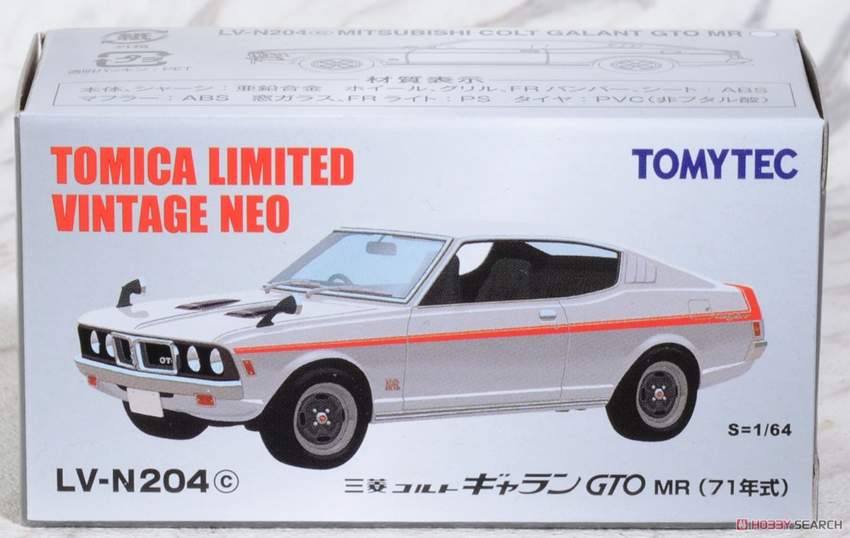 TLV-N204c コルトギャラン GTO MR (白) (ミニカー) パッケージ1