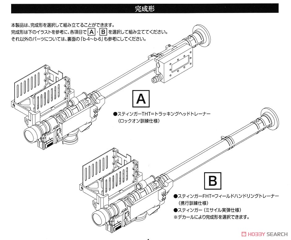 1/12 Little Armory (LA065) FIM92 スティンガータイプ (プラモデル) 設計図1
