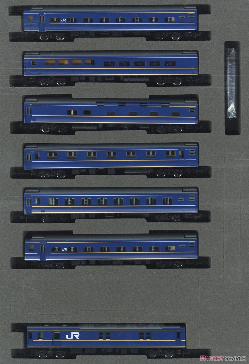 JR 24系25形 特急寝台客車 (あさかぜ・JR東日本仕様) 基本セット (基本・7両セット) (鉄道模型) 商品画像1