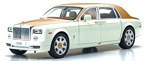 Rolls-Royce Phantom EWB (English White/Gold) (Diecast Car)