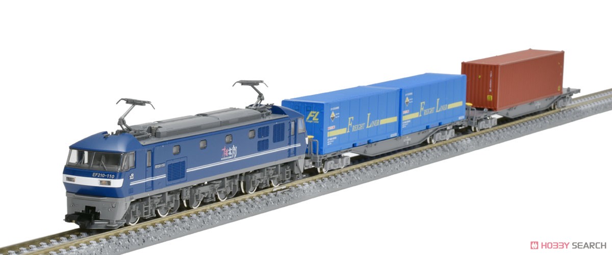 J.R. Container Wagons with Electric Locomotite Type EF210 (3-Car Set) (Model Train) Item picture6