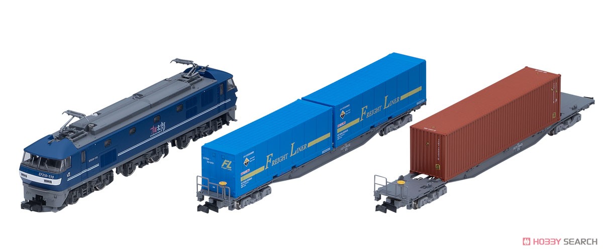 J.R. Container Wagons with Electric Locomotite Type EF210 (3-Car Set) (Model Train) Item picture7