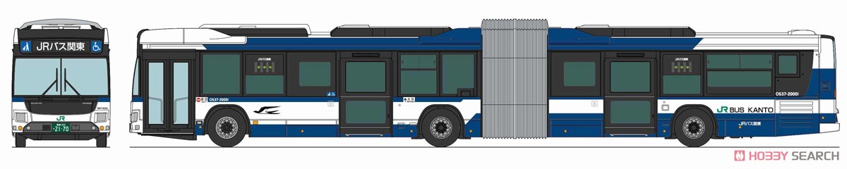 ザ・バスコレクション ジェイアールバス関東 連節バス (鉄道模型) その他の画像3