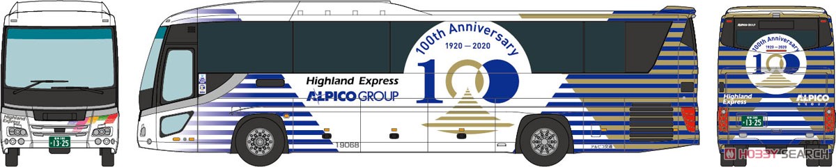 ザ・バスコレクション アルピコ交通 創立100周年記念ラッピングバス (鉄道模型) その他の画像1